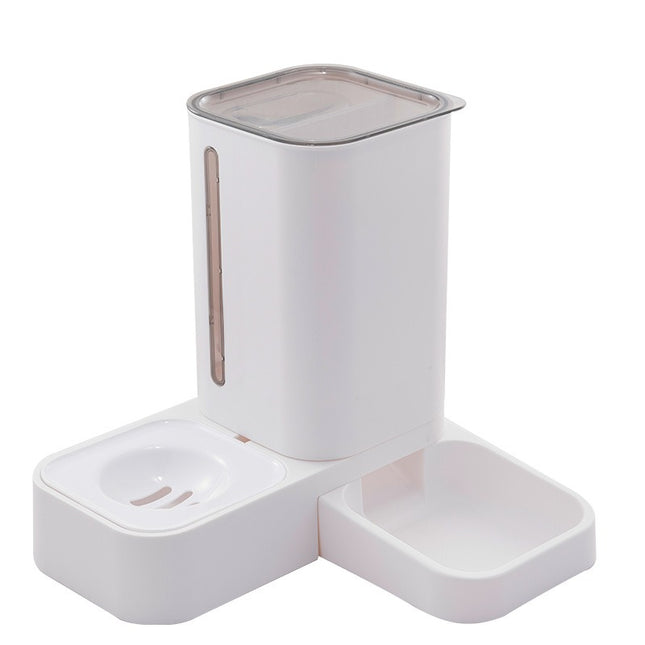 Automatic Pet Feeder & Water Dispenser Set – Double Bowl Food Station
