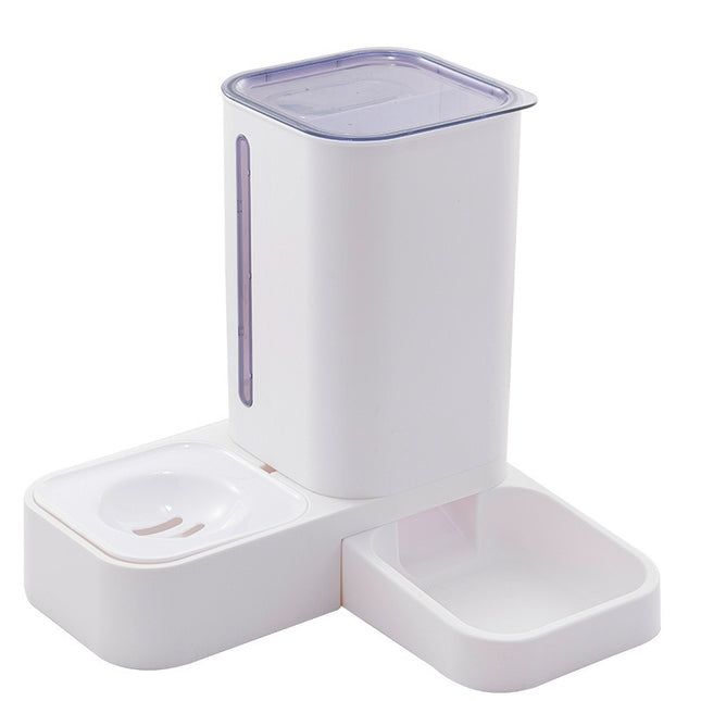 Automatic Pet Feeder & Water Dispenser Set – Double Bowl Food Station
