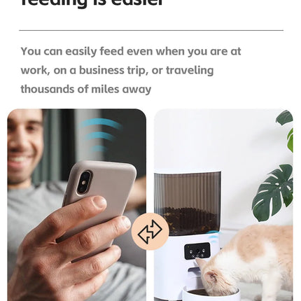 5L Smart Automatic Pet Feeder with Camera – Double Bowl WiFi Cat