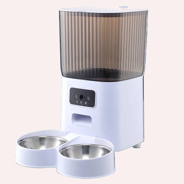 5L Smart Automatic Pet Feeder with Camera – Double Bowl WiFi Cat