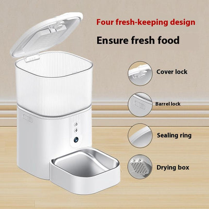Smart WiFi Pet Feeder 3L with Camera & App Control – Automatic Food Dispenser