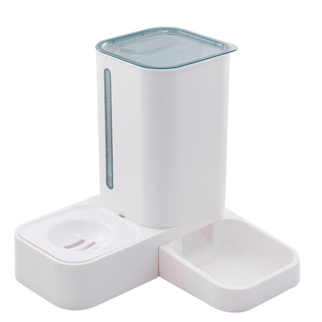 Automatic Pet Feeder & Water Dispenser Set – Double Bowl Food Station